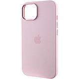 Чохол Silicone Case Metal Buttons (AA) для Apple iPhone 14 (6.1") Рожевий / Chalk Pink, фото 3
