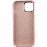 Чохол Silicone Case Metal Buttons (AA) для Apple iPhone 14 (6.1") Рожевий / Chalk Pink, фото 4