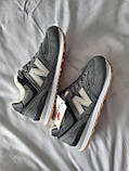 Кросівки жіночі зимові New Balance 574 Grey Black сірі на хутрі, фото 2