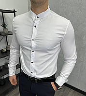 Мужская стильная рубашка Hugo Boss H4147 белая