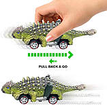 Машинка динозавр іграшковий набір DINOBROS Dinosaur Toy Pull Back mini Cars 6 Pack, фото 5