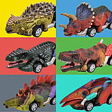 Машинка динозавр іграшковий набір DINOBROS Dinosaur Toy Pull Back mini Cars 6 Pack, фото 6