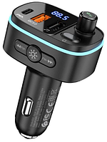 FM модулятор BT Hoco E62 2хUSB black