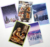 Листівка ручної роботи зимова