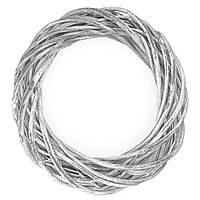 Вінок з лози 25 см сірий