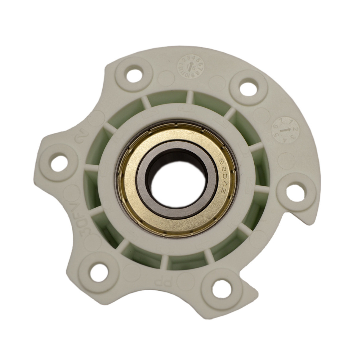 Супорт (блок підшипників) INDESIT, ARISTON C00087966 (підшипник 6204ZZ, з вирізами) EBI 705