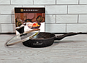 Глибока сковорода 22 см/1,7 л Edenberg EB-5714 зі скляною кришкою і мармуровим покриттям, фото 6