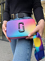 Женская сумка Marc Jacobs logo Экокожа разные цвета на плечо маленькая мини