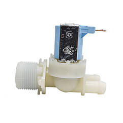 Клапан впускний 2/180 універсальний із пластиковим кріпленням для пральної машини