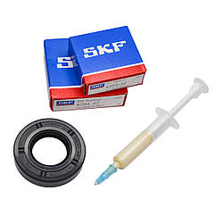 Комплект підшипників (SKF 203,204) сальник 25*50*10 WLK для пральних машин BEKO