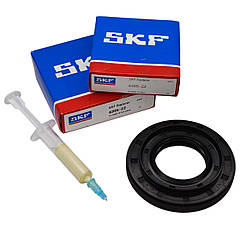 Комплект підшипників (SKF 6305, 6306) сальник 37*76*9,5/12 WLK для пральних машин LG