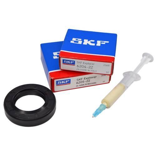 Комплект підшипників до пральної машини INDESIT (SKF 6204, 6205 і сальник 30*52*8,5/10,5), фото 1