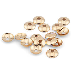 Обіймачі для намистин Круглий +-300 шт. 4 мм Золотистий