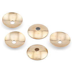 Обіймачі для намистин Круглий +-300 шт. 6 мм Золотистий