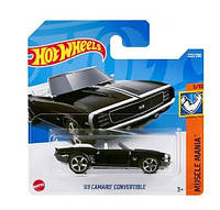 Машинка Базовая Хот вилс Камаро Hot Wheels '69 Camaro Convertible Muscle Mania - 2022 Mattel HCV72-M521