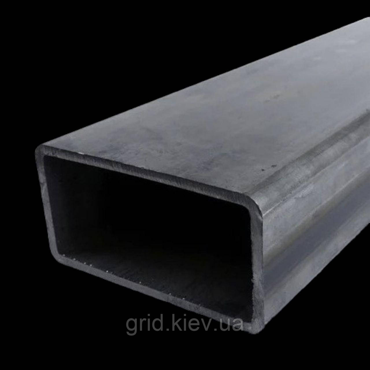 Труба профільна 100х50 3.0 прямокутна сталева товщина 3 мм гарячекатана 1 метр 08-КП 1-3ПС, фото 1