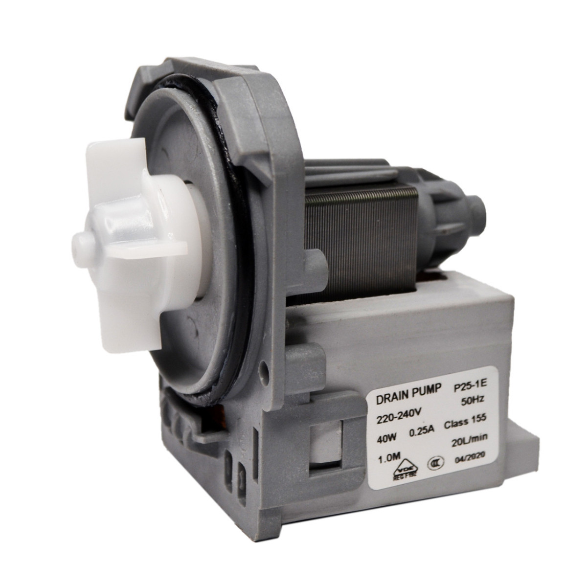 Насос (помпа) 40W на 3 засувках, клеми ззаду роздільно DRAIN PUMP P25-1E (Китай), фото 1