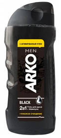 Гель для душу ARKO Men 2 in 1 Black 260 мл (8690506490843)