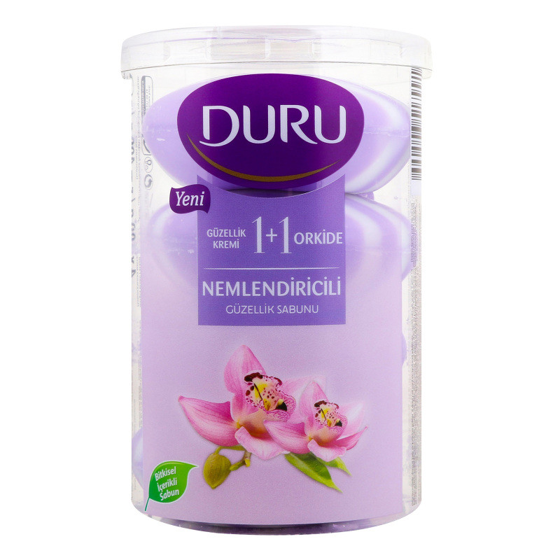 Мило Duru 1+1 4*100г орхідея+крем (8690506517991)