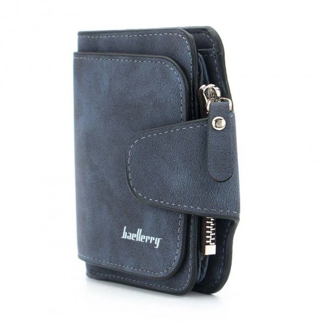 Жіночий гаманець замшевий, клатч BAELLERRY FOREVER MINI Navy Blue Темно-синій