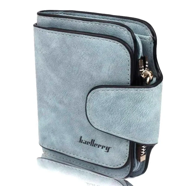 Жіночий гаманець замшевий, клатч BAELLERRY FOREVER MINI Лазурний Light Blue