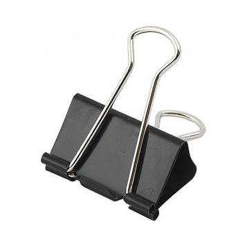 Біндери Buromax 25 мм 12 шт. Чорні (BM.5304)