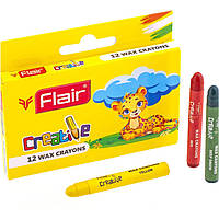 Карандаши восковые цветные Flair Wax Crayons FA8001 12 цветов (57 мм)