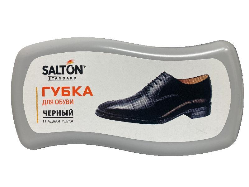 Губка хвиля, губка блиск для гладкої шкіри, SALTON standart, чорна
