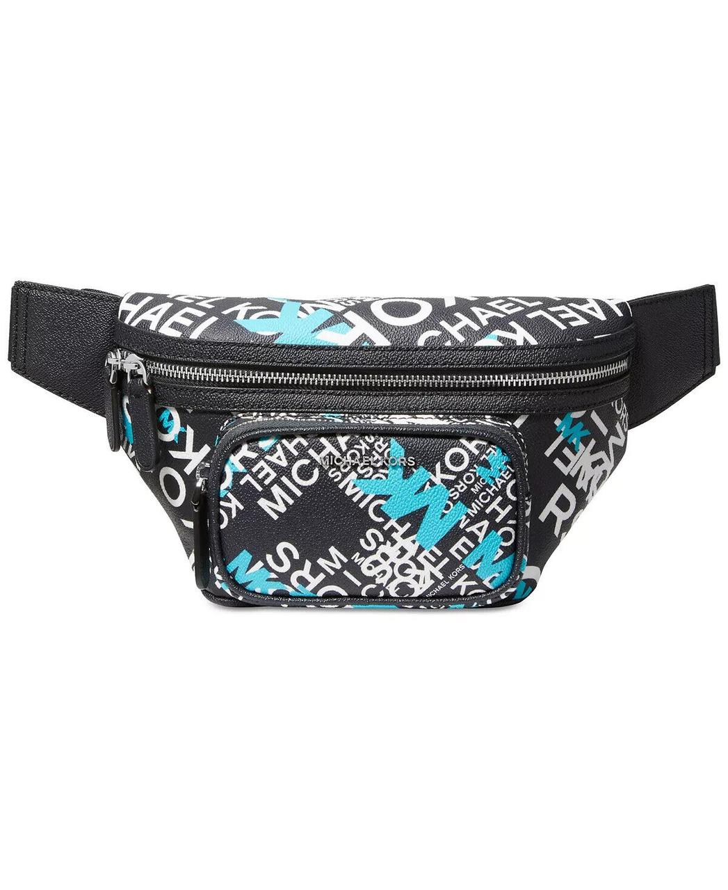 Чоловіча поясна сумка Michael Kors з логотипом 1159793784 (Чорний, One size), фото 1