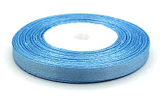 Стрічка Атласна Блакитна 7 мм, 25 м