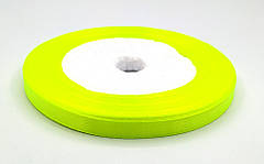 Стрічка Атласна Жовта 7 мм, 25 м