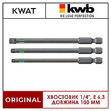 Набір торсіонних біт KWB TORSION TT25/30/40 3 шт длинна 100 мм хвостовик 1/4" E 6.3.