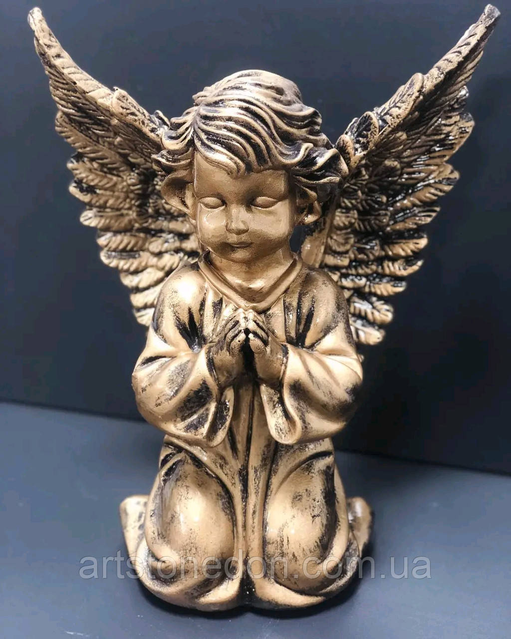 Скульптура Ангел на коленях № 111 - 35 см из мрамора - фото 9 - id-p716652443
