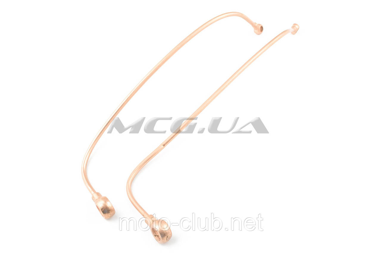 Трубка олійна для мотоблока з двигуном 190N/195N (12/15Hp) "DIGGER" (2шт, метал), фото 1