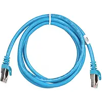 Патч-корд 2E PC6SFTPCOP-150 Blue CAT6,S-FTP,RJ-45,4х2,27AWG,7/0.14,Cu,1.5,м,PVC