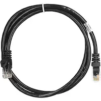 Патч-корд 2E PC6COP-100 Black CAT6,UTP,RJ-45,26AWG,7/0.16,Cu,1,м,PVC