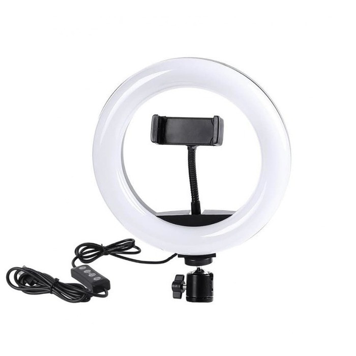 Кільцева світлодіодна led лампа, Селфи-кільце для візажиста, Підсвічування для селфи 26 см