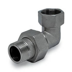 Згін американка 3/4" кутова, нікельована