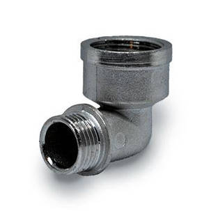 Коліно 3/4"в - 1/2"з нікельоване, Lexline, фото 1
