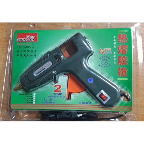 Пістолет для термо клею IMG4764 (1.1 см 100 W) з кнопкою, фото 1