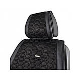 Накидки на сидіння велюр Чорні передні Beltex Monte Carlo, фото 3