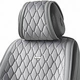 Накидки на сидіння велюр Сірі передні Beltex New York, фото 3