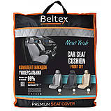 Накидки на сидіння велюр Сірі передні Beltex New York, фото 8