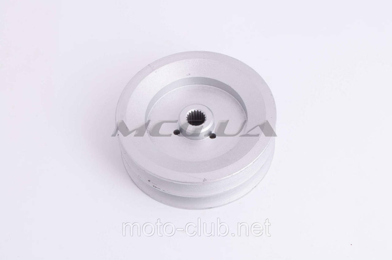 Шків ременя провідний 2-двох струмочків для мотоблока з двигуном 168FB-L (6,5Hp), фото 1