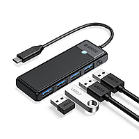USB 3.0 хаб ORICO PAPW4A-C3, разветвитель на четыре порта с USB Type-C