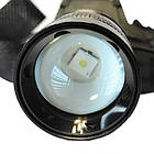 Ліхтар налобний BL-8076-2-GT100, 2x18650, zoom, ЗУ microUSB, фото 5