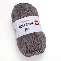 Пряжая полушерсть YarnArt Alpine Alpaca (Ярнарт Альпіне Альпака), Браун №1438, 150гр., 120м.