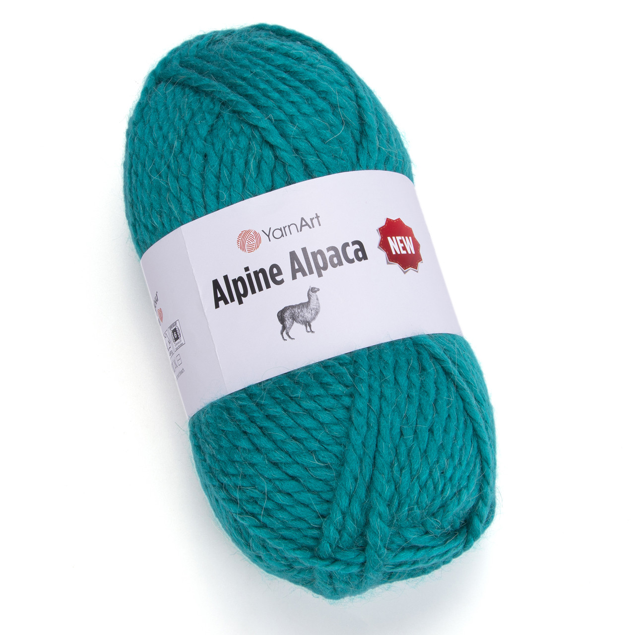 Пряжа напіввовна YarnArt Alpine Alpaca (Ярнарт Альпіне Альпака), Смарагд №1446, 150гр., 120м.