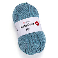 Пряжа напіввовна YarnArt Alpine Alpaca (Ярнарт Альпіне Альпака), Джинс №1450, 150гр., 120м.