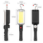 Ліхтар WORKLIGHT ZJ-8859-COB-3, ЗУ Type-C, 2x18650, магніт, гачок, фото 6